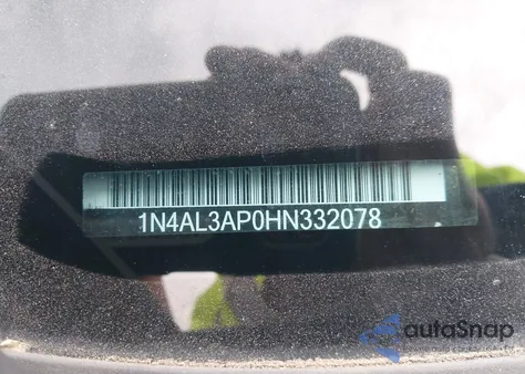 2017 Nissan Altima 2.5 S z USA, uszkodzony, nr VIN 1N4AL3AP0HN332078